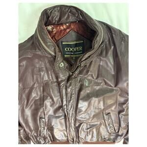 Cooper Vintage Leather Bomber Jacket Men's Size 42